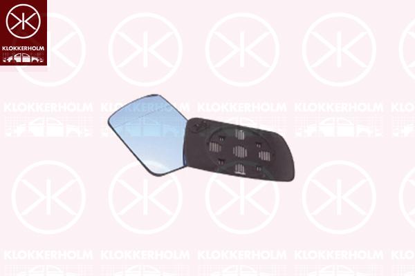 Mirror Glass, exterior mirror, Blue-tinted, Aspherical, Heatable, Left, 51 16 7 038 597 (BMW)