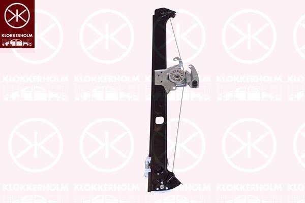 Window Regulator, OE-type, without electric motor, Electric, Left Rear, 51 35 7 125 059 (BMW), 51 35 7 125 089 (BMW)