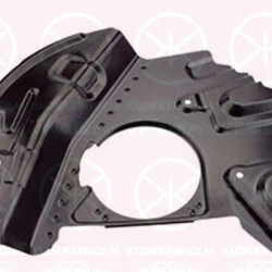 Splash Guard, brake disc, Front Axle Left, Diameter [mm]: 332, 34 11 6 756 901 (BMW), 34116756901 (BMW)