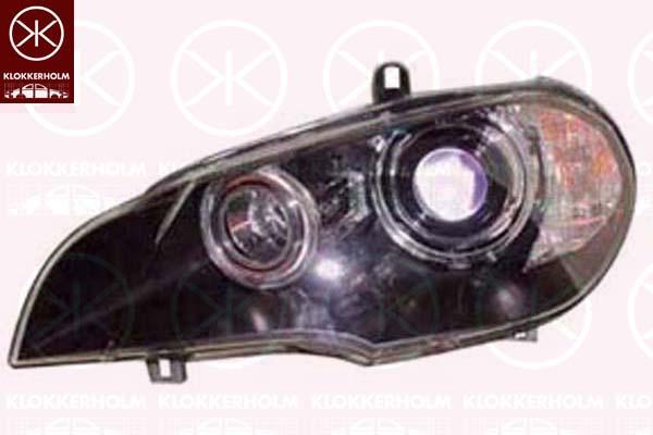 Headlight, Left, Bi-Xenon, with motor for headlamp levelling, without control unit for Xenon, without cornering light, AL, 63 11 7 223 723 (BMW), 63 11 7 288 991 (BMW), 63 12 7 192 559 (BMW)