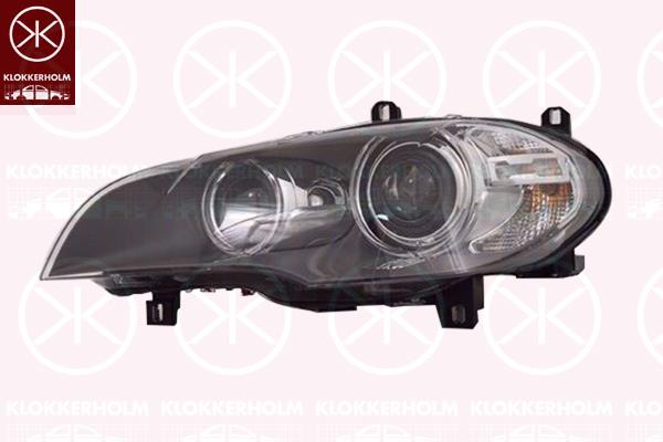 Headlight, Left, Illuminance [lx]: 17.5, Bi-Xenon, with motor for headlamp levelling, without control unit for Xenon, AL, 63 11 7 240 787 (BMW), 7221891 (BMW), 7240787 (BMW)