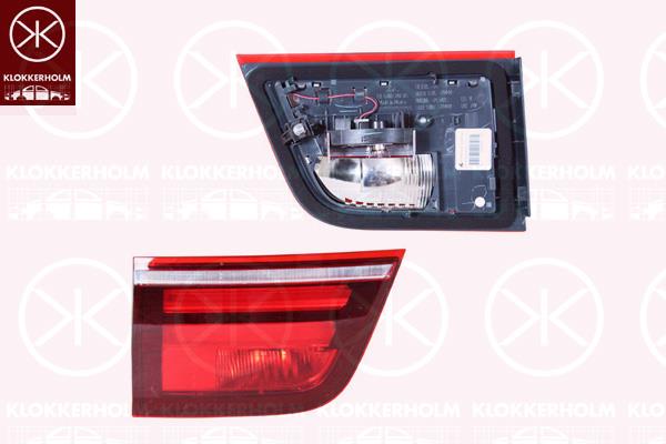 Tail Light Assembly, Left, Inner Section, LED, with bulb holder, 63 21 7 227 793 (BMW)