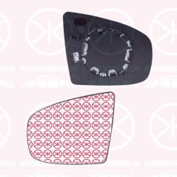 Mirror Glass, exterior mirror, Left, Number of pins: 2, Heatable, Aspherical, 51167174979 (BMW), 51167298157 (BMW), 7298157 (BMW)