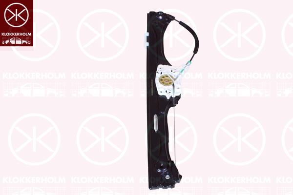 Window Regulator, OE-type, without electric motor, Electric, Left Rear, 51 35 7 166 381 (BMW)