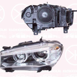 Headlight, Right, Illuminance [lx]: 17.5, Bi-Xenon, with dynamic bending light, without control unit for Xenon, AL, 63 11 7 317 106 (BMW), 63117317106 (BMW)