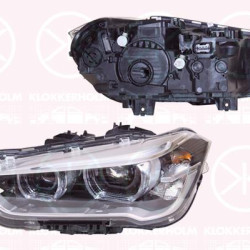 Headlight, Left, Illuminance [lx]: 17.5, LED, without lettering: BMW, Valeo, 63 11 7 428 735 (BMW), 7428735 (BMW)