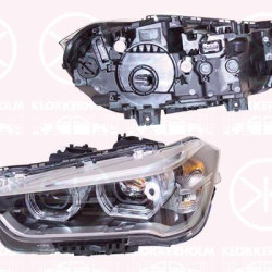 Headlight, Left, Illuminance [lx]: 17.5, LED, without lettering: BMW, Valeo, 63 11 7 430 869 (BMW), 63 11 7 436 461 (BMW), 7 430 869 (BMW), 7 436 461 (BMW)