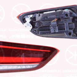 Tail Light Assembly, Left, Inner Section, for vehicles with LED headlights, LED, with bulb holder, P21W, OLSA, 63 21 7 477 717 (BMW), 63217477717 (BMW)