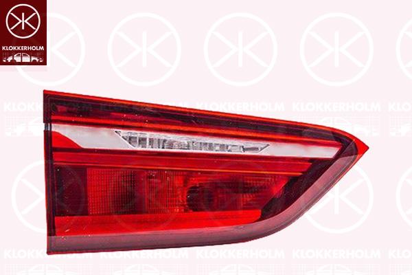 Tail Light Assembly, Left, Inner Section, with bulb holder, OLSA, 63212710633 (BMW), 63217350695 (BMW)