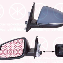 Exterior Mirror, Right, for electric mirror adjustment, with indicator, Heatable, Convex, w/primer, 51167377976 (BMW), 51167386568 (BMW), 51167423636 (BMW), 51167459772 (BMW)