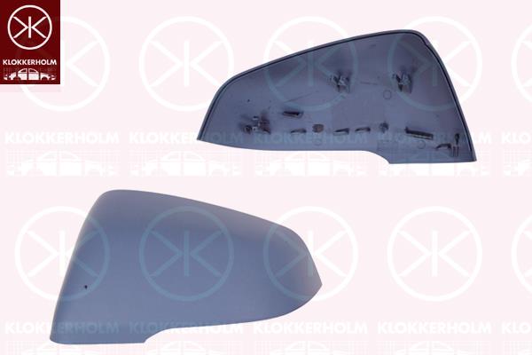 Housing, exterior mirror, w/primer, Left, 51167386567 (BMW), 7386567 (BMW)