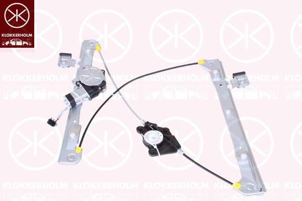 Lango mechanizmas, be varikliuko, elektrinis, 2 kontaktai (priekis, dešinė), 0000071740121 (ALFAROME), 71740121 (ALFAROME)