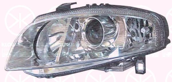 Priekinis žibintas, kairė, Illuminance [lx]: 20, H7/H7/H1, with motor for headlamp levelling, AL, 0000060681584 (ALFAROME), 60681584 (ALFAROME)