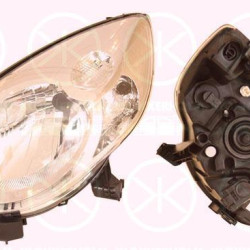 Headlight, H4, with motor for headlamp levelling, T.Y.C, Left, Illuminance [lx]: 17.5, 6208 72 (CITROEN)