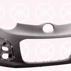 Bumper, Front, Smooth, with hole(s) for fog lights, 16 079 826 80 (DS), 16 079 826 80 (CITROEN), 1607982680 (PEUGEOT)