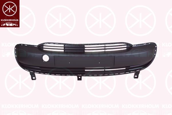 Ventilation Grilles, bumper, w/primer, Front, Centre Section, 7414 LJ (DS), 7414 LJ (CITROEN)