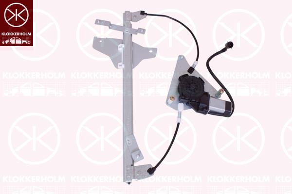 Window Regulator, 3-drs, with electric motor, Electric, Left Front, 69820 0H071 (TOYOTA), 69820 0H081 (TOYOTA), B001019980 (PEUGEOT), B001019980 (CITROEN)