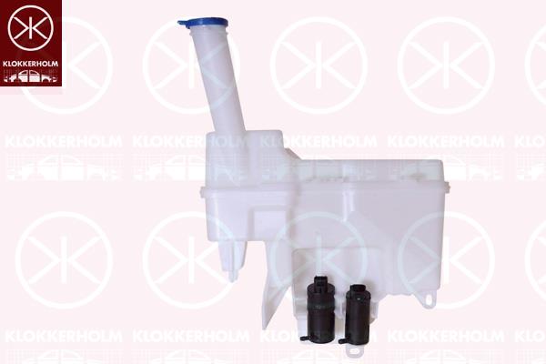 Washer Fluid Reservoir, window cleaning, with pump, 16 125 023 80 (PEUGEOT), 16 125 023 80 (CITROEN), 85315 0H030 (TOYOTA), 16 125 022 80 (PEUGEOT)