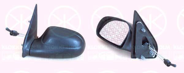 Exterior Mirror, Control: cable pull, Convex, Left, 8148 KS (DS), 8148 KS (CITROEN)