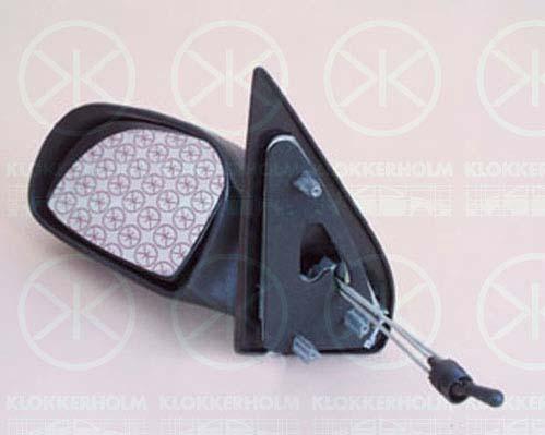 Exterior Mirror, Control: cable pull, Convex, Right, 8148 KT (DS), 8148 KT (CITROEN)