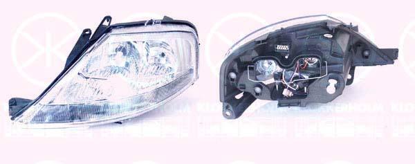 Headlight, H7/H1, for vehicles with headlight levelling, with motor for headlamp levelling, T.Y.C, Right, Illuminance [lx]: 25, 6205 Z6 (DS), 6205 Z6 (CITROEN), 6205Z6 (DS), 6205Z6 (CITROEN), 6206 85 (DS), 6206 85 (CITROEN), 96381372 (DS), 96381372 (CITROEN)