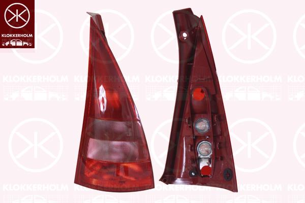 Tail Light Assembly, without bulb holder, Left, 6350 Q3 (DS), 6350 Q3 (CITROEN)