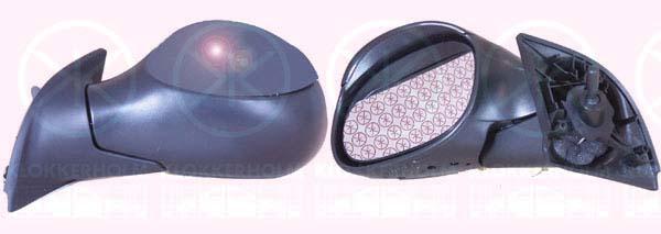 Exterior Mirror, Control: cable pull, Convex, Left, 8149 FG (DS), 8149 FG (CITROEN)