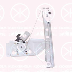 Window Regulator, OE-type, with electric motor, Electric, Left Rear, 9223 84 (DS), 9223 84 (CITROEN)