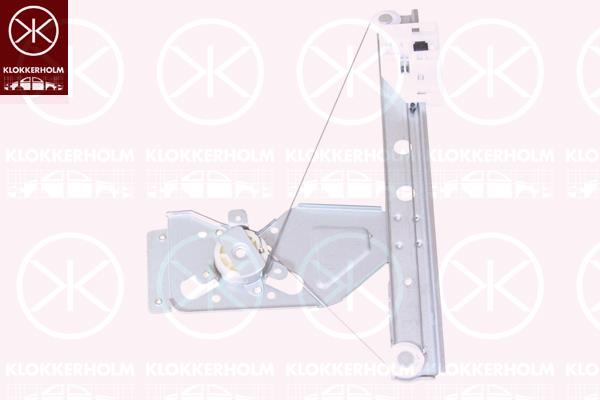 Window Regulator, OE-type, without electric motor, without comfort function, Electric, Left Rear, 9223 84 (DS), 9223 84 (CITROEN), 9223 F7 (DS), 9223 F7 (CITROEN)