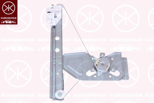 Window Regulator, OE-type, without electric motor, with comfort function, Electric, Left Rear, 9223 88 (CITROEN)