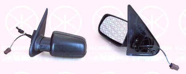 Exterior Mirror, Control: cable pull, Convex, Heatable, Left, 96 079 603 XX (DS), 96 079 603 XX (CITROEN)