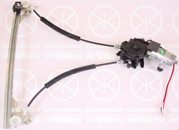 Window Regulator, 2-dr, with electric motor, without comfort function, Electric, Right, 9222 A0 (DS), 9222 A0 (CITROEN), 9222A0 (DS), 9222A0 (CITROEN), 96080731 (DS), 96080731 (CITROEN)