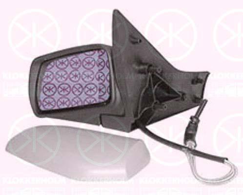 Exterior Mirror, w/primer, for electric mirror adjustment, Convex, Heatable, Right, 8148 LJ (DS), 8148 LJ (CITROEN), 8148 VS (DS), 8148 VS (CITROEN), 95667996ZL (DS), 95667996ZL (CITROEN), 95668006 (DS), 95668006 (CITROEN)