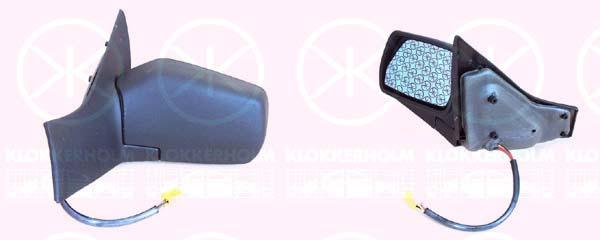 Exterior Mirror, for electric mirror adjustment, Convex, Heatable, Left, Blue-tinted, 8148 VH (DS), 8148 VH (CITROEN), 95 668 000 ZL (DS), 95 668 000 ZL (CITROEN)