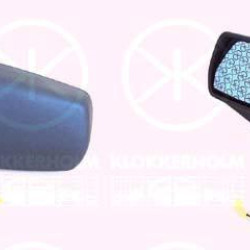 Exterior Mirror, for electric mirror adjustment, Convex, Heatable, Left, Blue-tinted, 8148 VH (DS), 8148 VH (CITROEN), 95 668 000 ZL (DS), 95 668 000 ZL (CITROEN)