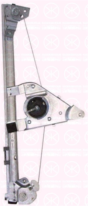 Window Regulator, without electric motor, Electric, Right Front, 9222 E0 (DS), 9222 E0 (CITROEN), 9222 F6 (DS), 9222 F6 (CITROEN), 9222E1 (DS), 9222E1 (CITROEN)