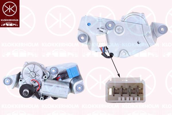 Wiper Motor, Rear, Voltage [V]: 12, 6405 A7 (PEUGEOT), 6405 A7 (DS), 6405 A7 (CITROEN), 6405 H6 (PEUGEOT), 6405 H6 (DS), 6405 H6 (CITROEN), 6405A7 (PEUGEOT), 6405A7 (DS), 6405A7 (CITROEN), 6405H6 (PEUGEOT), 6405H6 (DS), 6405H6 (CITROEN)