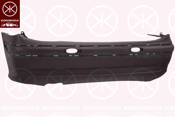 Bumper, w/primer, Rear, 7410 N9 (DS), 7410 N9 (CITROEN)