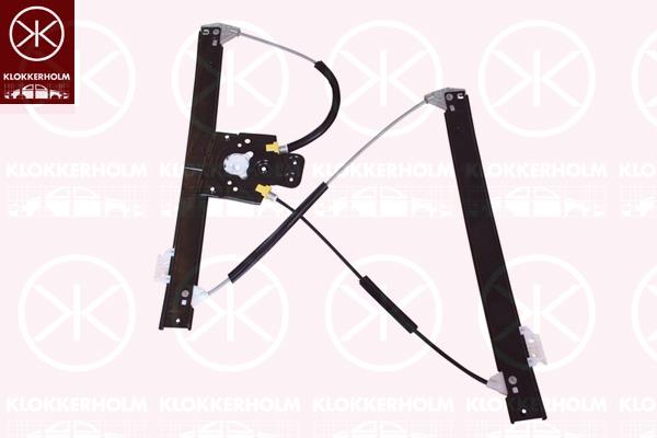 Window Regulator, OE-type, without electric motor, Electric, Left Front, 1619990980 (CITROEN), 9221 EQ (CITROEN), 9221 FY (CITROEN), 9221EQ (CITROEN), 9221FY (CITROEN), 96 758 990 80 (CITROEN)