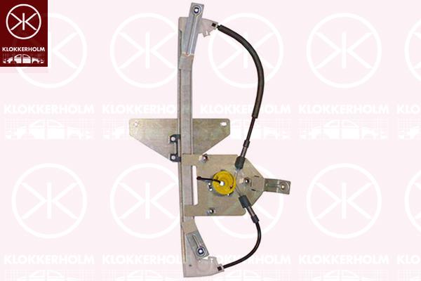 Window Regulator, without electric motor, Electric, Right Rear, 9224 E6 (DS), 9224 E6 (CITROEN), 9224 G9 (DS), 9224 G9 (CITROEN), 9675915180 (DS), 9675915180 (CITROEN)