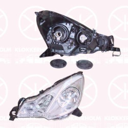 Headlight, Right, H7/H1, with motor for headlamp levelling, Varroc, 16 069 300 80 (CITROEN), 1606930080 (PEUGEOT), 1606930080 (CITROEN), 6206Q5 (CITROEN), 6206S7 (CITROEN)