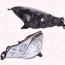 Headlight, Left, Illuminance [lx]: 12.5, H7/H1, Housing Colour: black, with motor for headlamp levelling, Varroc, 00006208Y0 (DS), 00006208Y0 (CITROEN), 16 069 316 80 (DS), 16 069 316 80 (CITROEN), 1606931680 (DS), 1606931680 (CITROEN), 6208 Y0 (DS), 6208 Y0 (CITROEN)