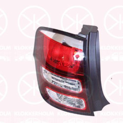 Tail Light Assembly, Left, Outer section, with bulb holder, Valeo, 9803928880 (DS), 9803928880 (CITROEN)