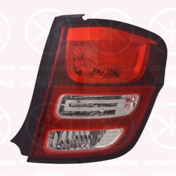 Tail Light Assembly, Right, Outer section, with bulb holder, Valeo, 6351 HZ (DS), 6351 HZ (CITROEN), 6351 KQ (DS), 6351 KQ (CITROEN), 6351HZ (DS), 6351HZ (CITROEN)