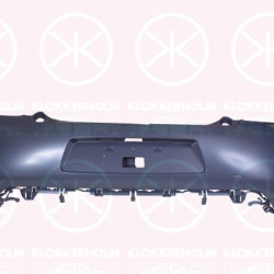 Bumper, w/primer, Rear, with hole(s) for licence plate light, 1611631580 (DS), 1611631580 (CITROEN), 7410PP (DS)