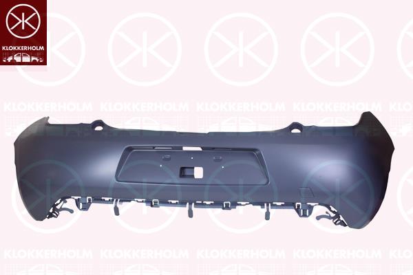 Bumper, w/primer, Rear, 1611631480 (CITROEN), 7410LE (DS), 7410LE (CITROEN)