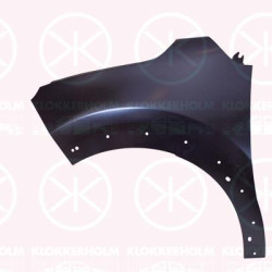 Wing, Left Front, with holes for trim/protective strip, Zinc-coated, 9812869080 (CITROEN)