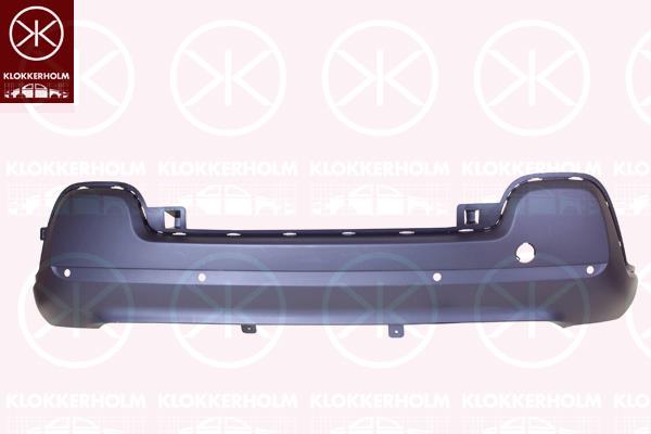 Bumper, Rear, with hole(s) for parking distance control, Lower Section, Number of bores: 4, 1618083280 (CITROEN)