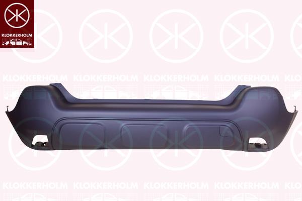 Bumper, Rear, Grained, 16 320 048 80 (CITROEN)