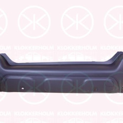 Bumper, with hole(s) for parking assistant system, Rear, Grained, Number of bores: 6, 16 324 796 80 (CITROEN)